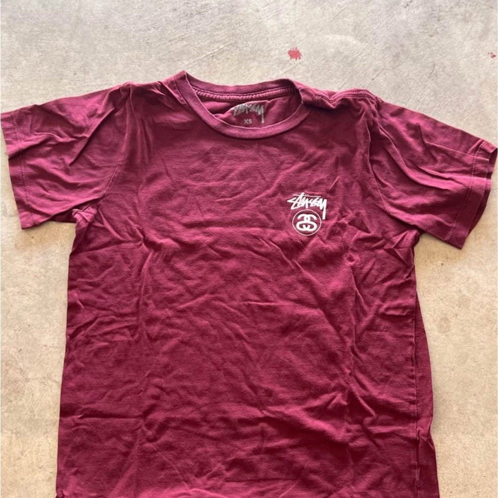Stussy Burgundy T-Shirt